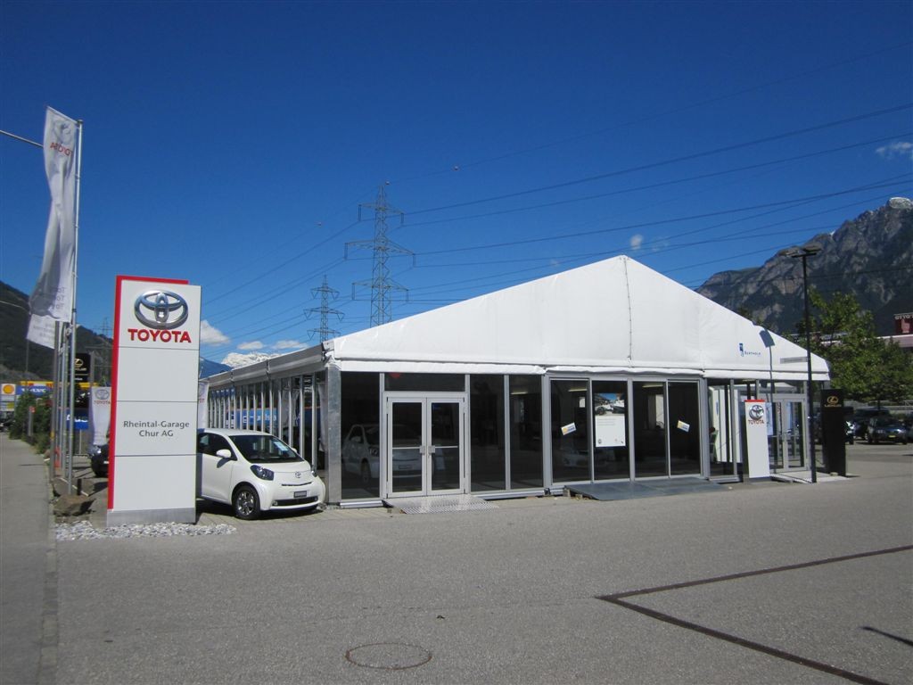 Temporäres Autohaus Chur